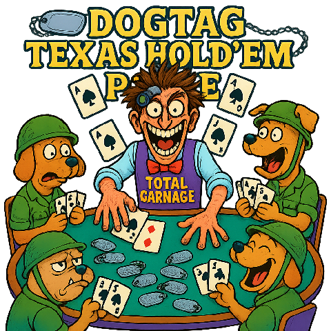 Dogtag Texas Hold'em Poker icon. Play Texas Hold'em Poker with Call of Duty Dog Tags! Join the high-stakes action in our exclusive poker lobby. Bluff, bet, and battle for supremacy in the ultimate COD poker experience.