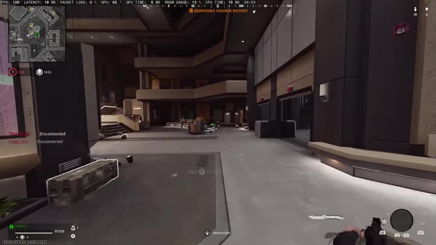 Bench by elevator
